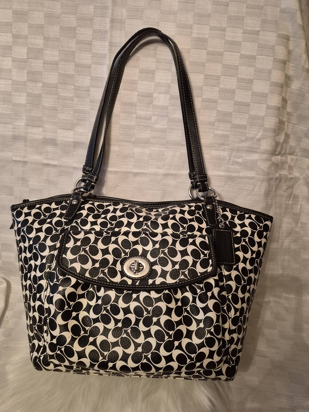 Coach Chelsea Leah Signature C Monogram Large Tote 